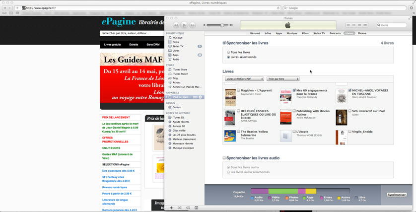 ecran ibooks